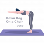 Down Dog on a Chair Pose