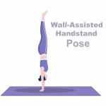 Wall Assisted Handstand Pose