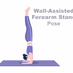 Wall Assisted Forearm Stand Pose